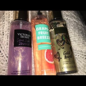 3 body sprays. USED Victoria’s Secret & BBW